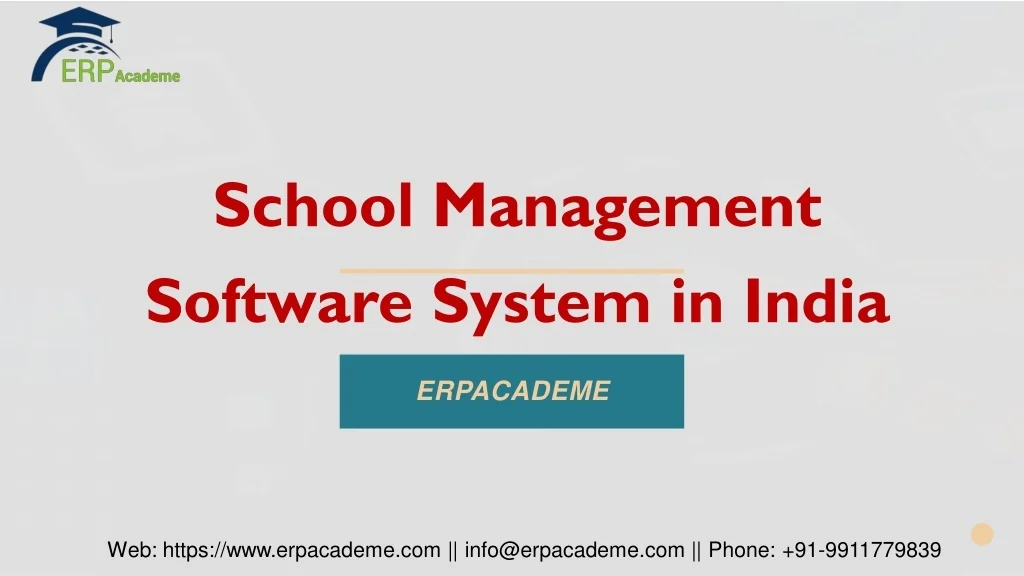 PPT - School Management Software System in India PowerPoint ...
