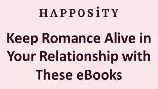 Keep Romance Alive in Your Relationship with These eBooks