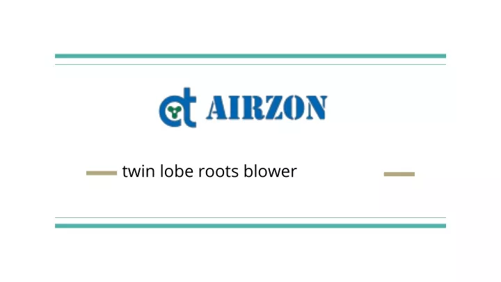 twin lobe roots blower