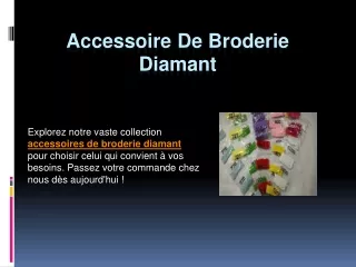 Accessoire De Broderie Diamant