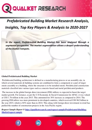prefabricated building market research analysis