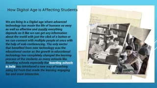 how digital age is affecting students