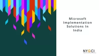 microsoft implementation solutions in india