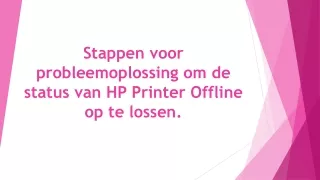 Stappen voor probleemoplossing om de status van HP Printer Offline op te lossen