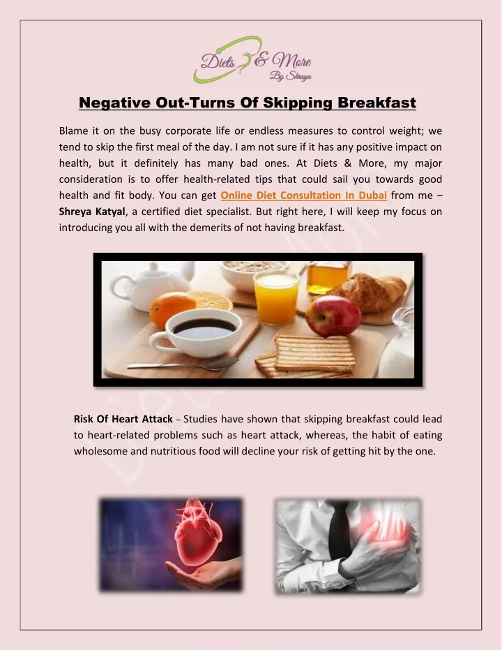 negative out turns of skipping breakfast