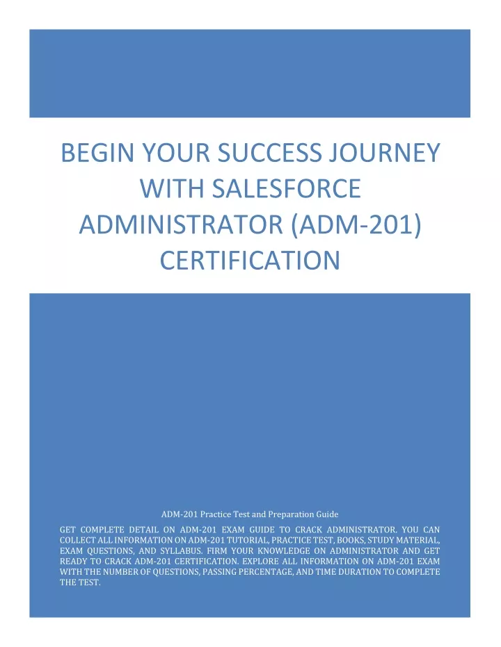 begin your success journey with salesforce