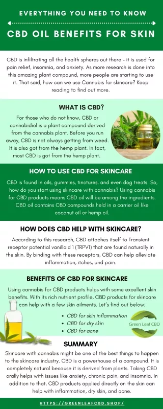 Explore the Benefits of CBD Oil in Skincare
