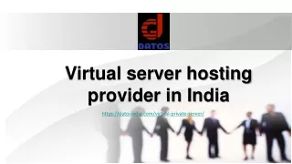 virtual server hosting provider in india
