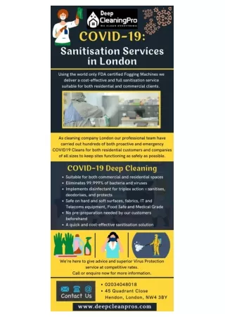 Virus Protection Deep Cleaning Services | Deep Clean Pros
