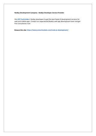 nodejs development company nodejs developer