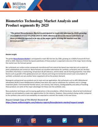 biometrics technology market analysis and product