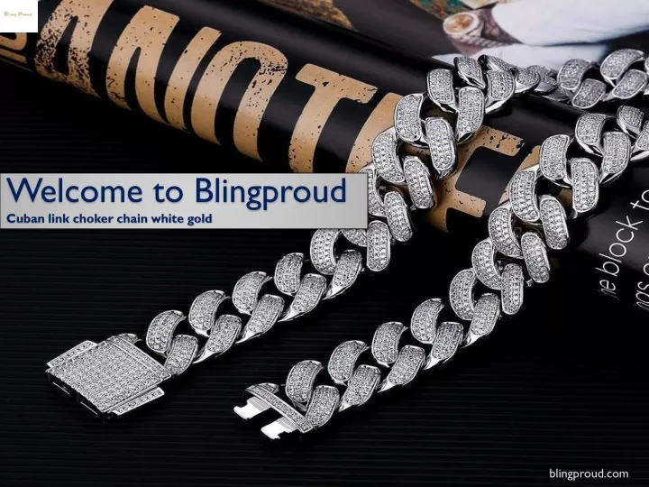 welcome to blingproud cuban link choker chain white gold