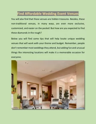 Event Venues in Monroe