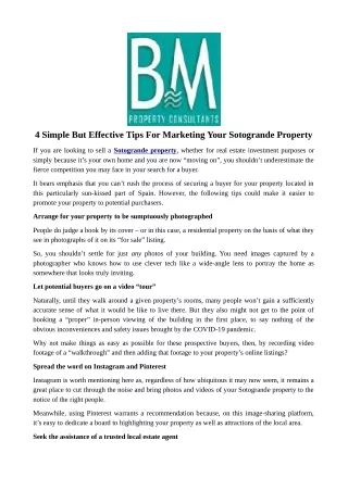 4 simple but effective tips for marketing your