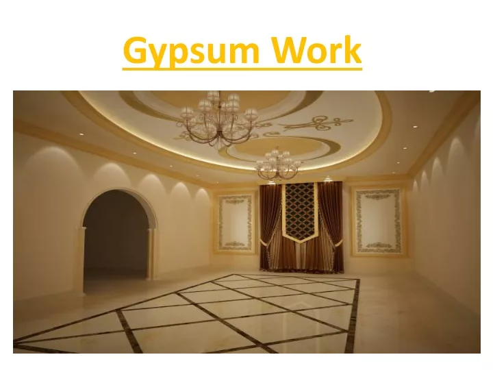 gypsum work