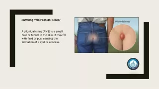 suffering from pilonidal sinus