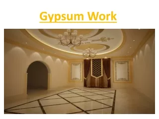 gypsum work