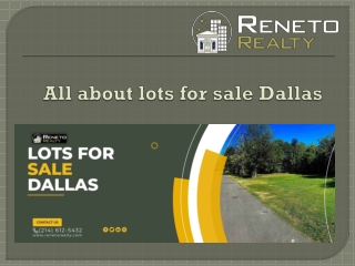 all about lots for sale dallas
