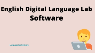 Digital English language lab Software