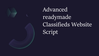 Readymade Classifieds Website Script