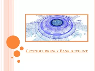 cryptocurrency bank account