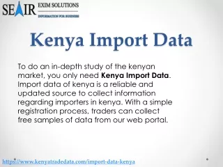 Import Data Kenya: Grow Your Business with This Report