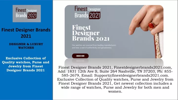 finest designer brands 2021