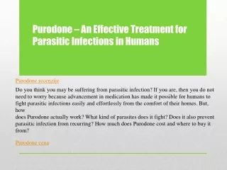 Purodone recenzije, prajs i mišljenja | Uklonite parazite na prirodna načina
