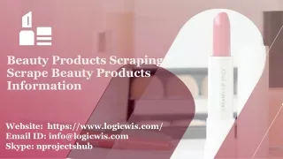 beauty products scraping scrape beauty products