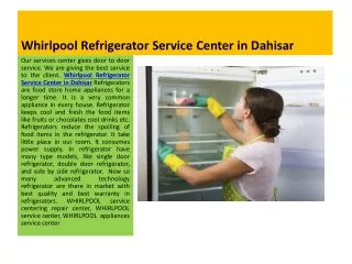 whirlpool refrigerator service center in dahisar