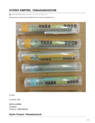 hydro empire yabadabadoob