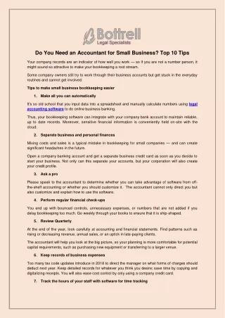 Do You Need an Accountant for Small Business