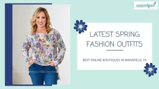 Latest Spring Fashion Outfits