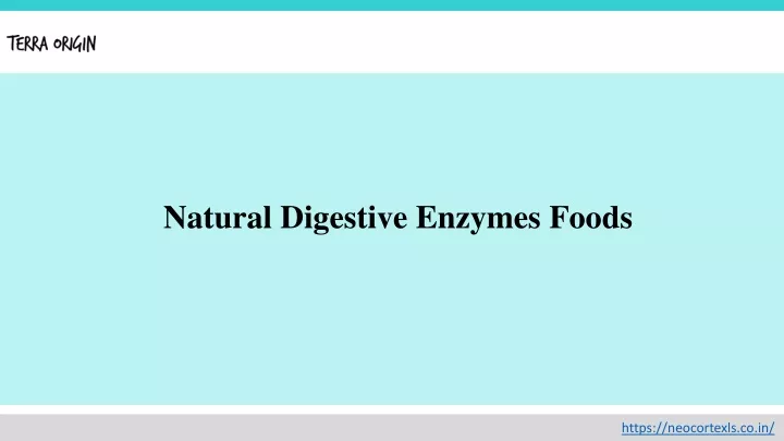 natural digestive enzymes foods