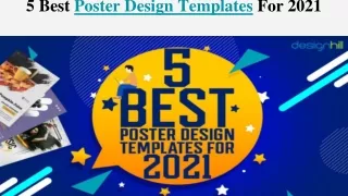 5 Best Poster Design Templates For 2021
