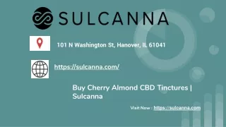 Buy Cherry Almond CBD Tinctures | Sulcanna