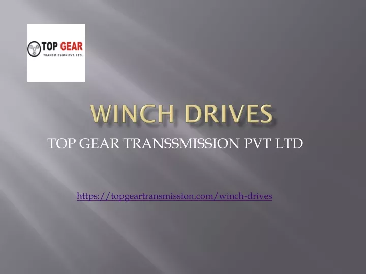 winch drives