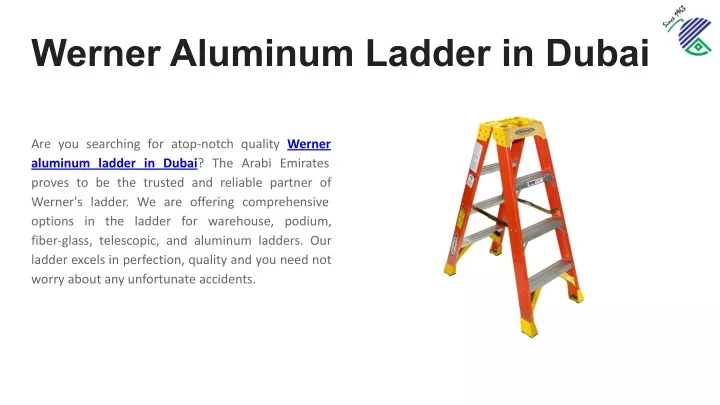 werner aluminum ladder in dubai