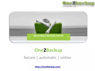 one 2 backup