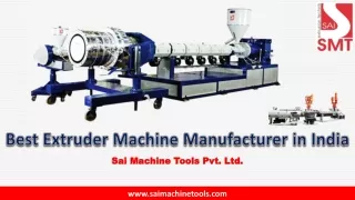 best extruder machine manufacturer in india