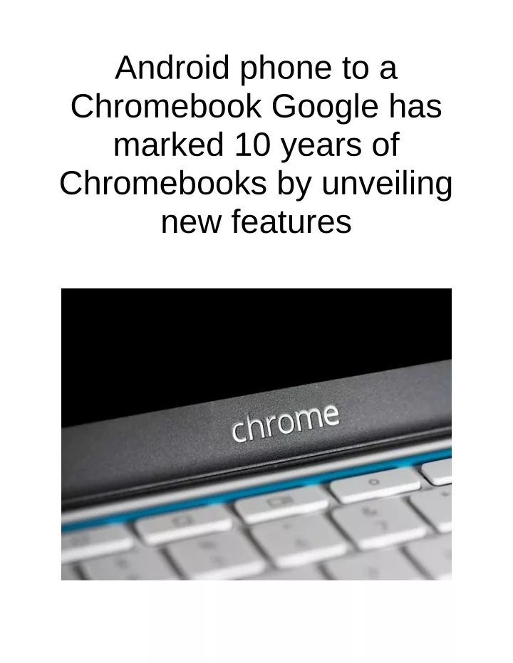 android phone to a chromebook google has marked