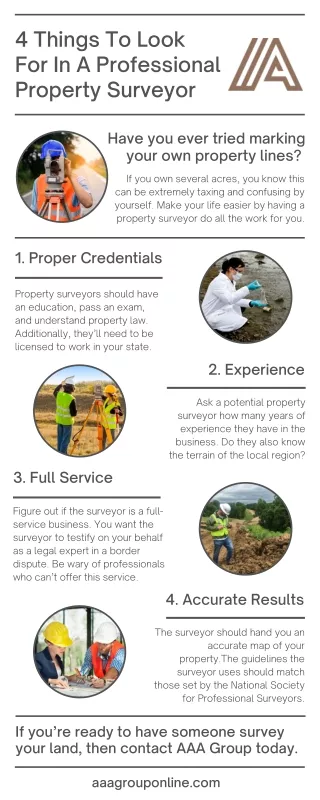 4 things to look for in a professional property