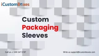 custom packaging sleeves