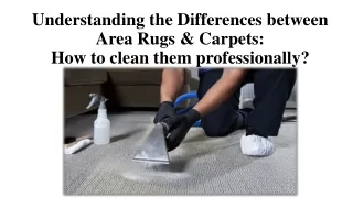 Understanding the Differences between Area Rugs & Carpets: How to clean them professionally?