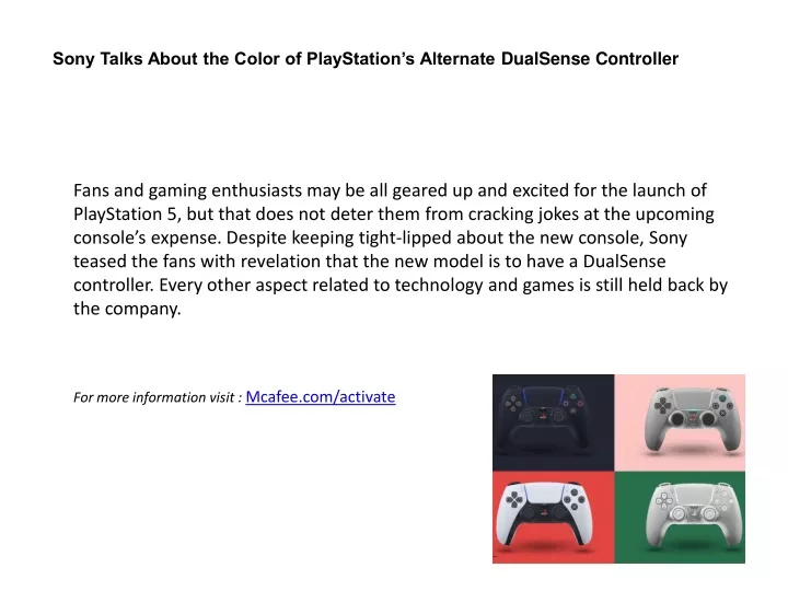 sony talks about the color of playstation