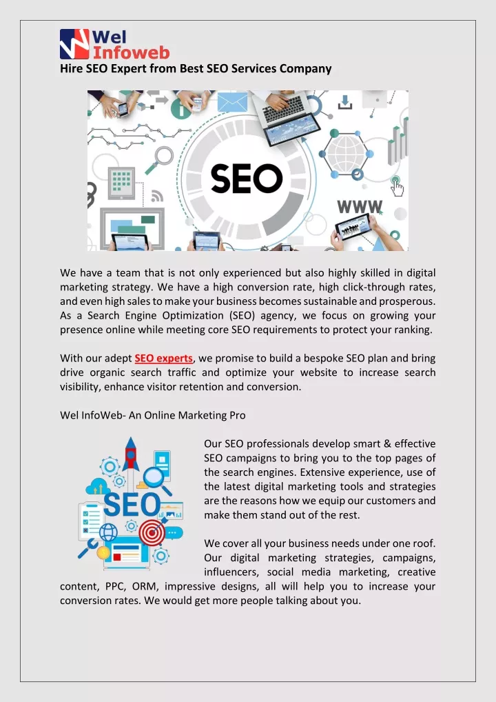 hire seo expert from best seo services company