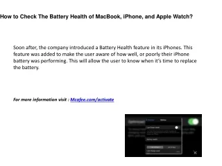 How to Check The Battery Health of MacBook, iPhone, and Apple Watch?