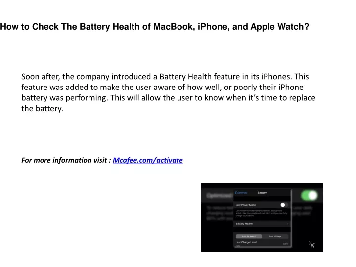 how to check the battery health of macbook iphone