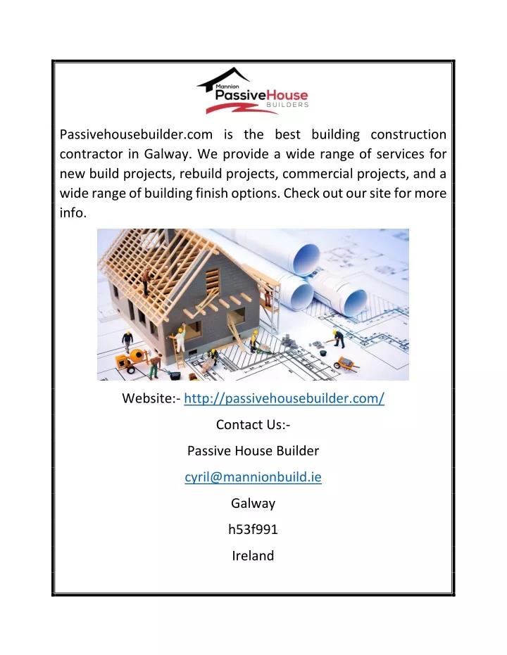 passivehousebuilder com is the best building