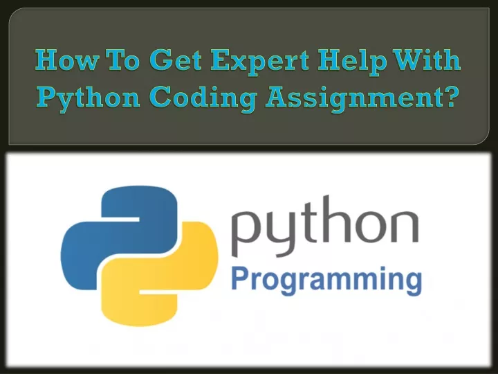 how to get expert help with python coding assignment